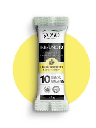 IMMUNO10 - Probiotic Bar- Lemon Blue Berry- Box of 12 Bars for wholesale by Yoso