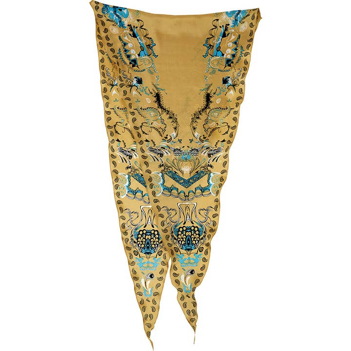 Gypsy diamantförmiges Seidentuch mit Print für den Großhandel von Bella Ballou