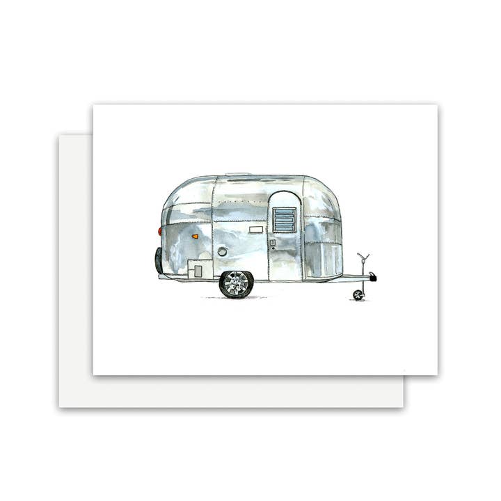 Airstream Card for wholesale by Jennie Kilcup Watercolors