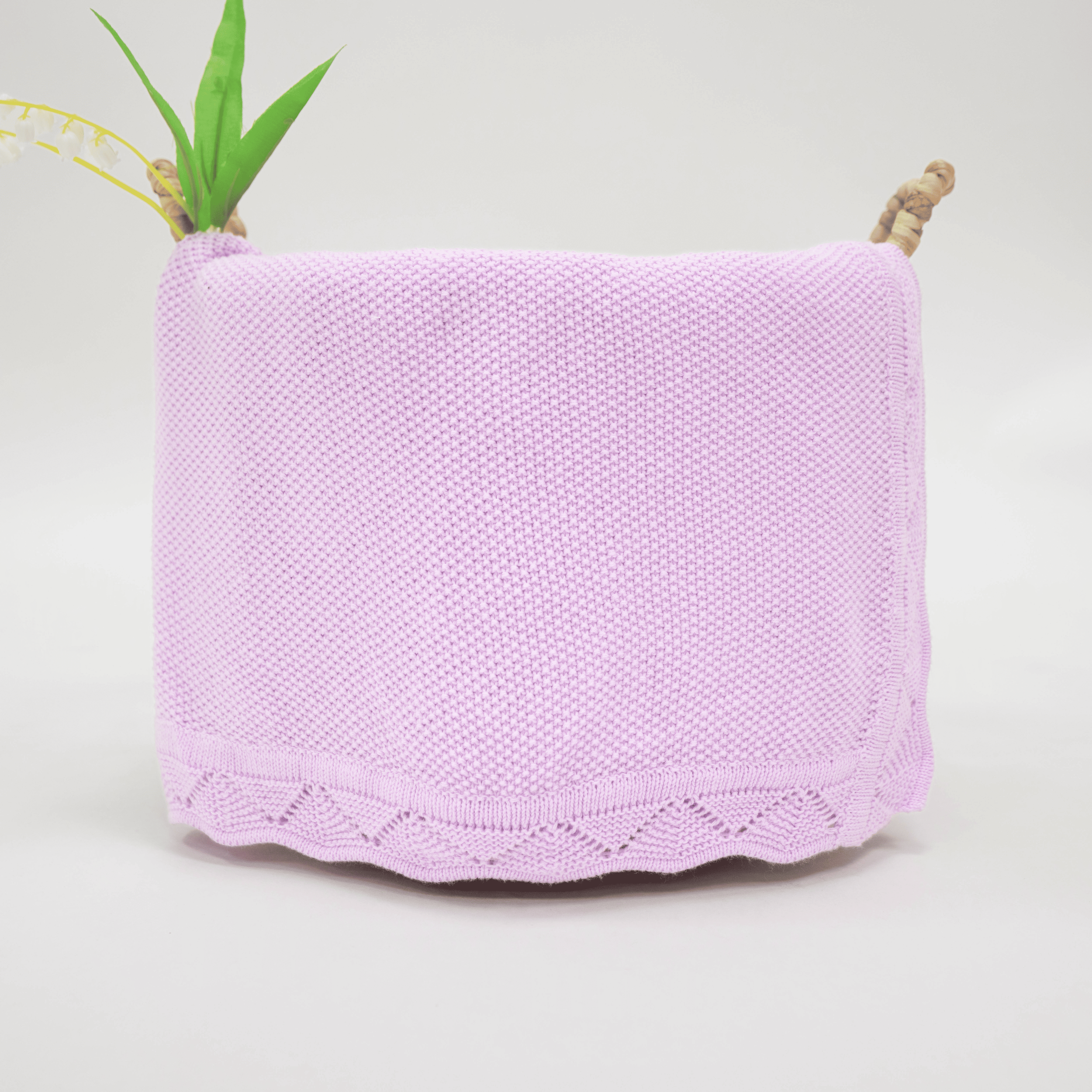 SwaddleAn - Wholesale Milestone Blanket - Kids & Baby - Heirloom Lacing Baby Blanket - 100% Cotton3