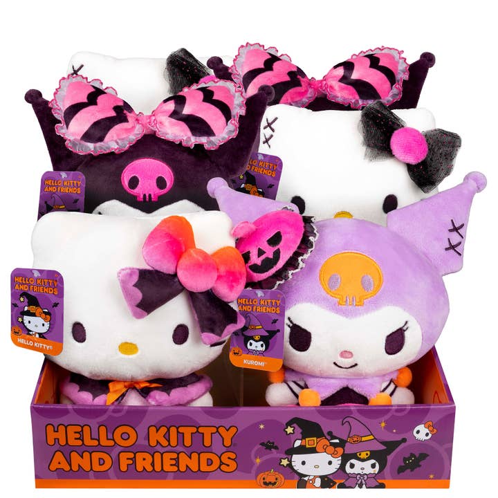 License 2 Play Toys - Wholesale Stuffed/Plush Toy - Kids & Baby - Hello Kitty Halloween 8in Plush Assortment 6pc Display