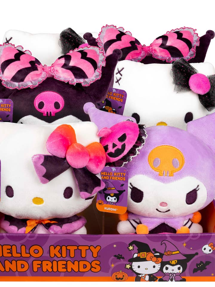 Hello Kitty Halloween 8in Plush Assortment 6pc Display for wholesale by License 2 Play Toys