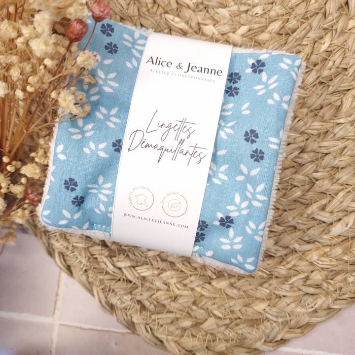 Jeannette X5 washable makeup remover wipes for wholesale by Alice et Jeanne