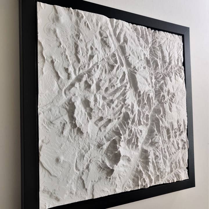 Parco nazionale di Zion | Decorazione da parete topografica 3D per escursionismo per la vendita all'ingrosso da parte di Micropolitan