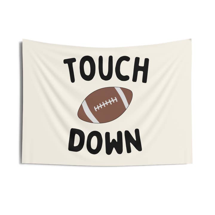Touchdown Football Banner for wholesale by The Little Lemons Company