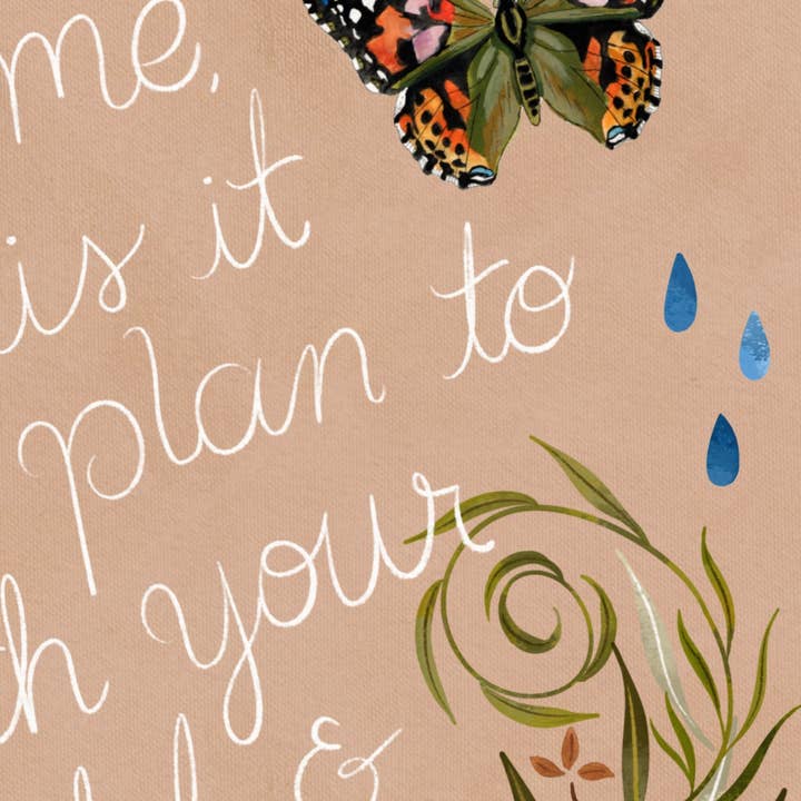 glad you're here co - Wholesale Art Print - Mary Oliver Quote Print — “One Wild & Precious Life” Nature Art Print, Hand‐Painted Gouache, Inspirational Poetry Wall Decor, Three Sizes6