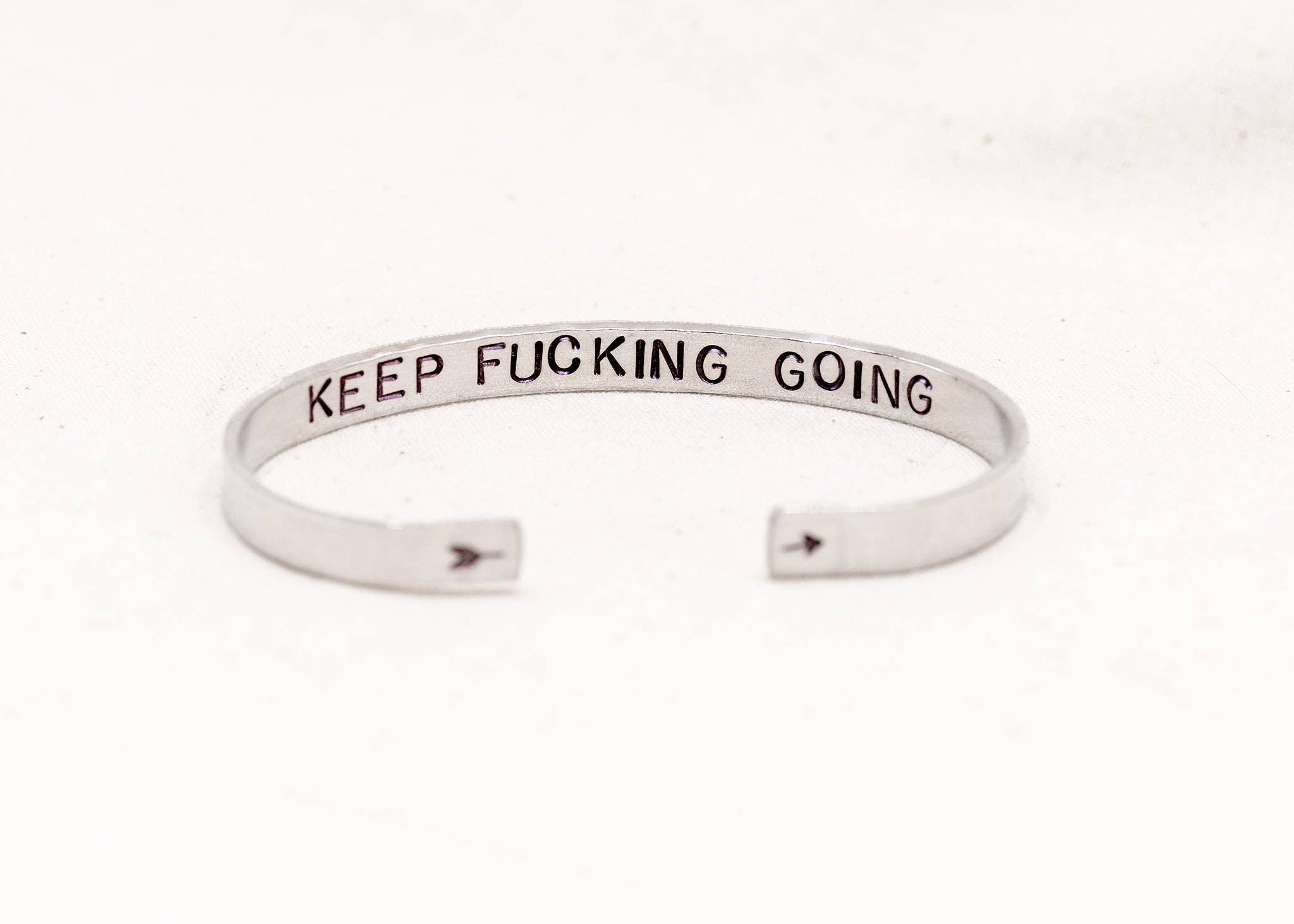 Nautically Northern - Wholesale Cuff Bracelet - "Keep F***ing Going" Cuff Bracelet11