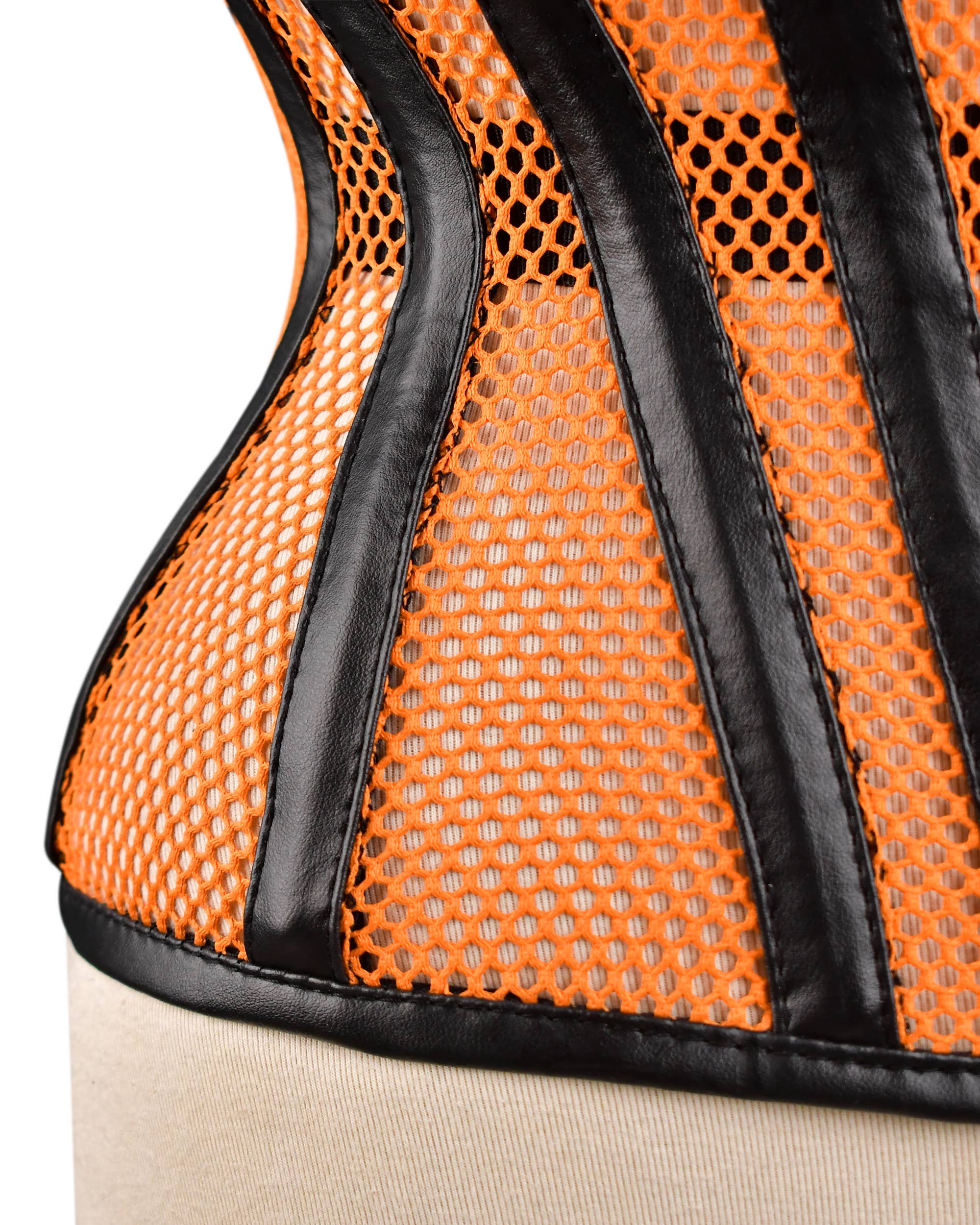 Orange Medieval Style Women Underbust Corset - Waist Shaper  for wholesale on Faire7