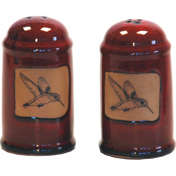 Always Azul Pottery - Wholesale Salt & Pepper Shaker Set - Hummingbird Salt and Pepper Shakers (made to order)