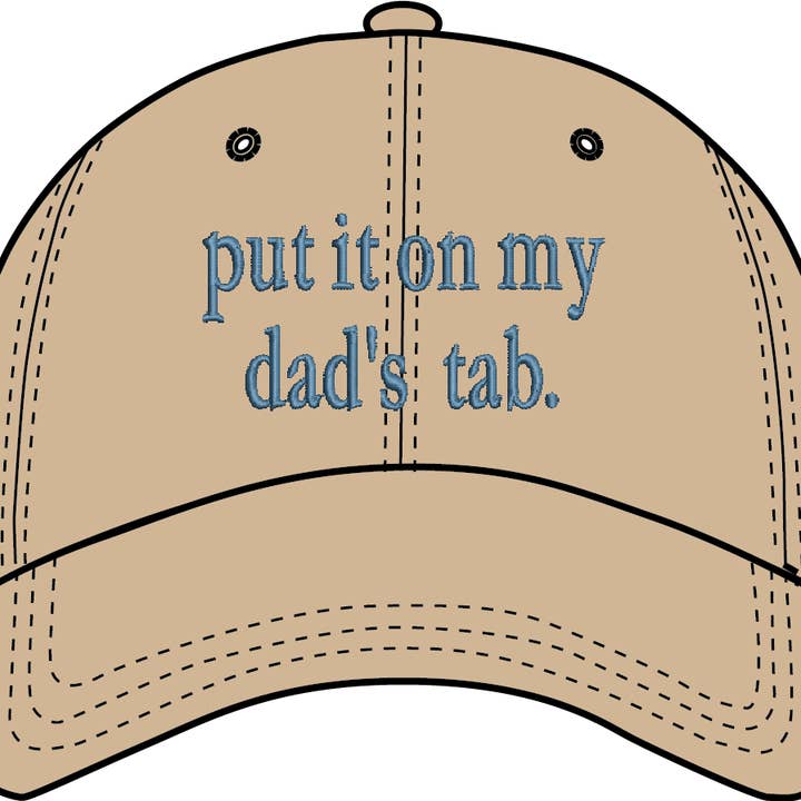 DAD'S TAB - CHILD SIZE HAT for wholesale by Wildwood Landing