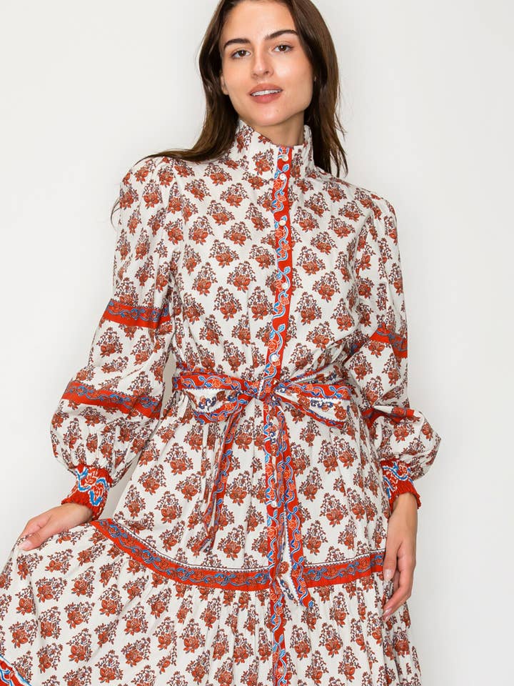 LoveWednesday - Wholesale Dress - Women's - Sahara Muse Midi Dress - LWD32777