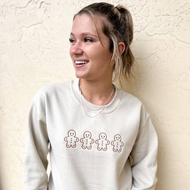 Sweat-shirt ras du cou en pain d'épice pour la vente par Bash House