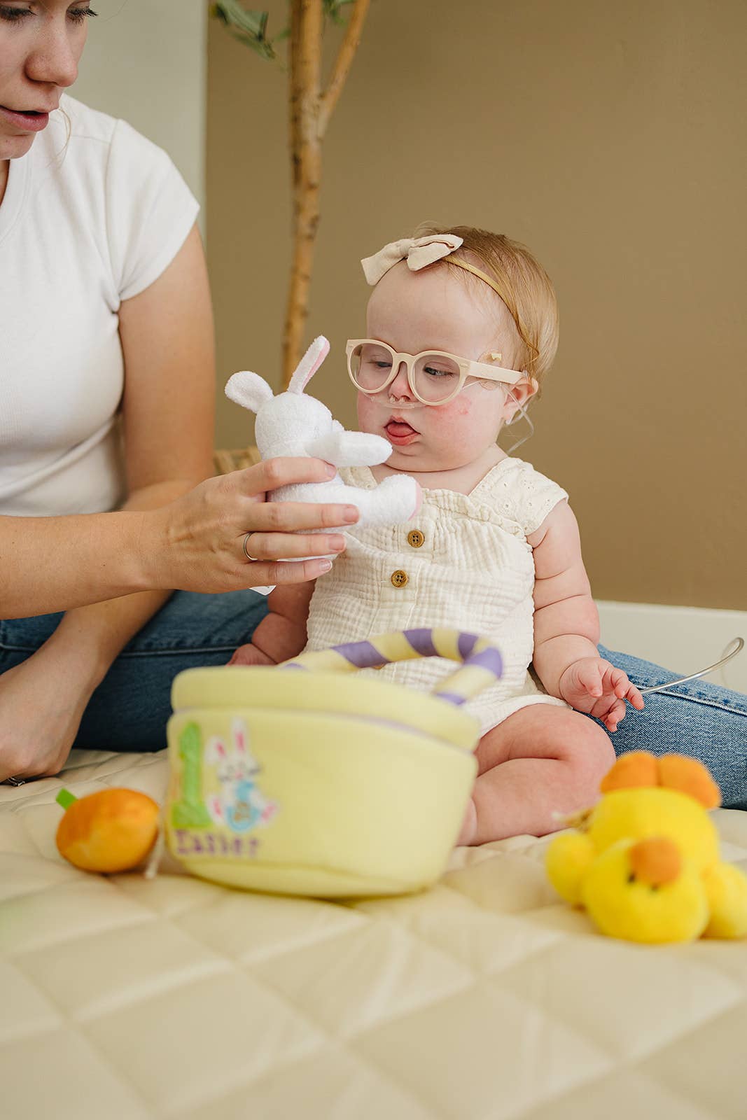 Genius Babies - Wholesale Basket - Kids & Baby - Baby's 1st First Easter Basket 5-Piece Soft Playset4