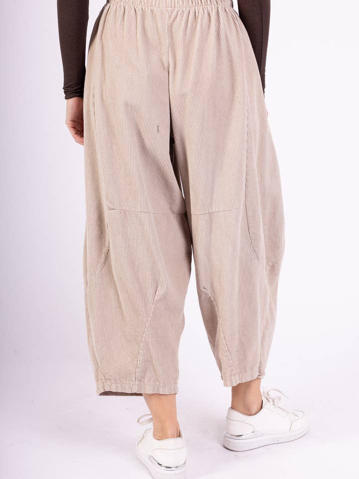 L'Emotion – wholesale Pants – Women's – Balloon Pants Elastic Waist Corduroy 100% Cotton3