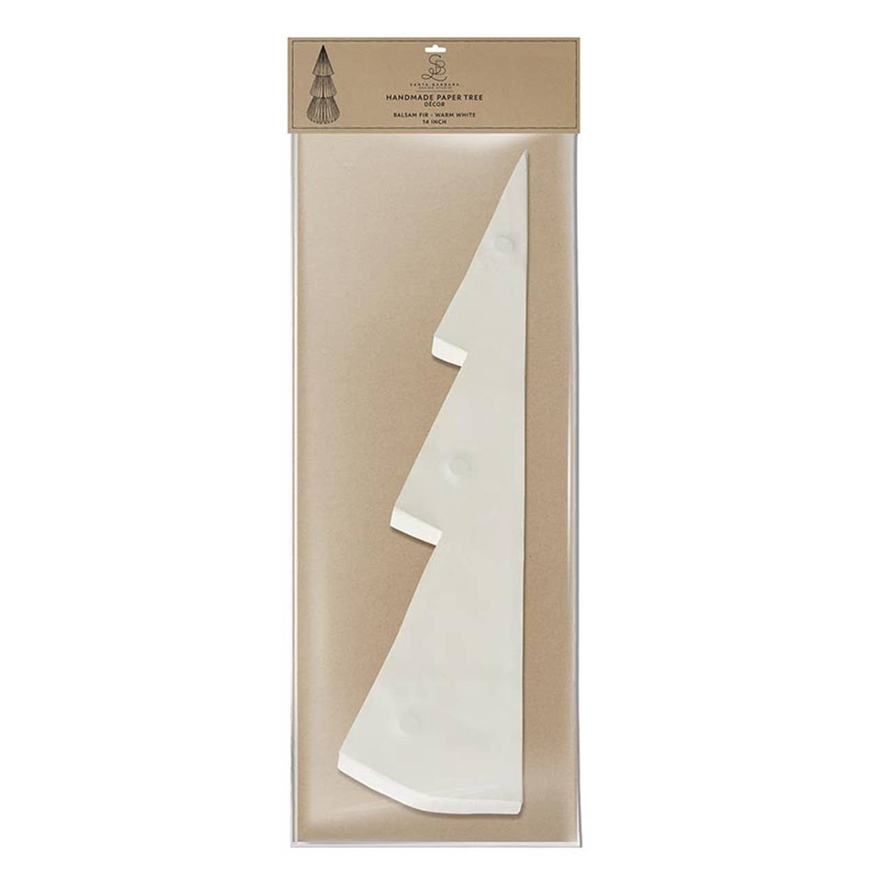Santa Barbara Design Studio by Creative Brands - Wholesale Christmas Decoration - Paper Tree - Frasier Fir Warm White 14"2