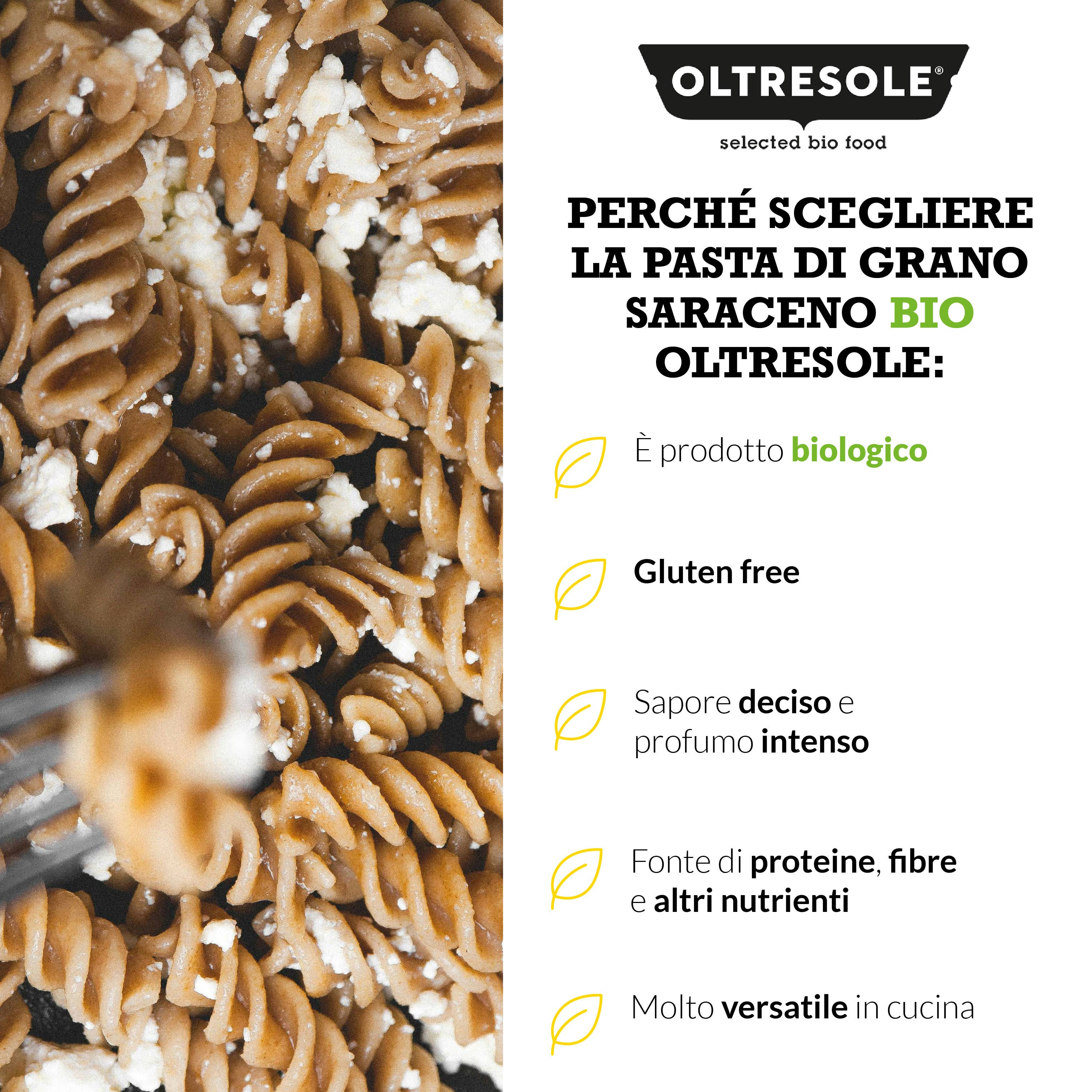 Oltresole - Wholesale Pasta - ORGANIC BUCKWHEAT PASTA FUSILLI 350 g6