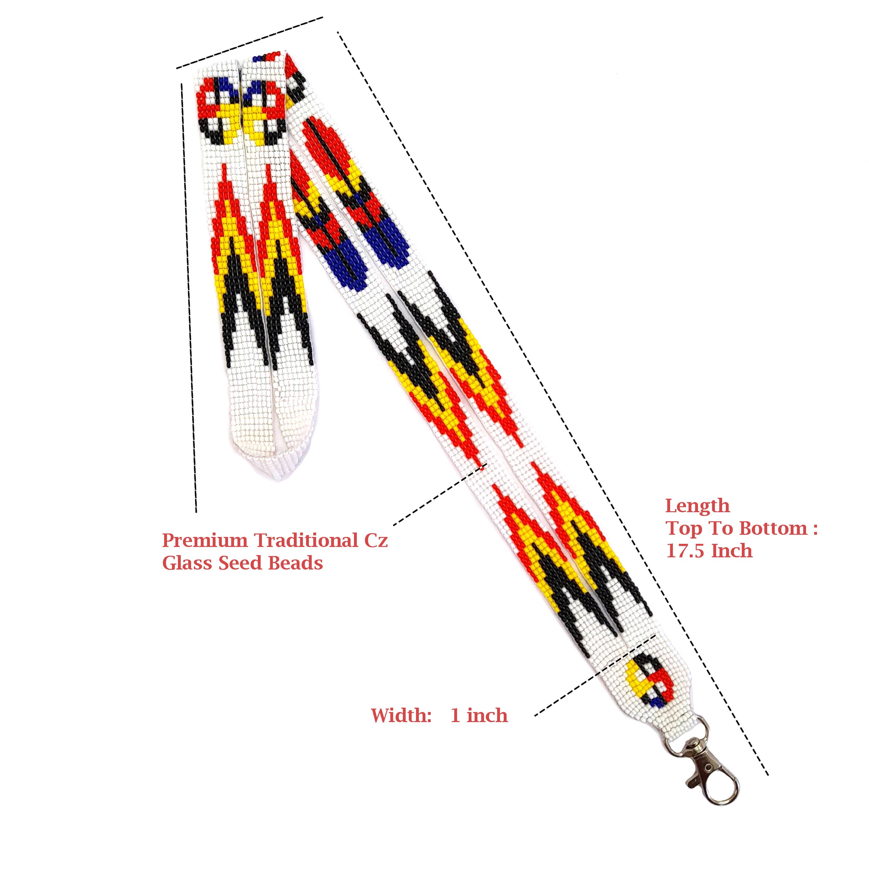 KANGURAH - Wholesale Lanyard - Women's - Beaded Lanyard with Matching Beaded Earrings, ID Card Holder23