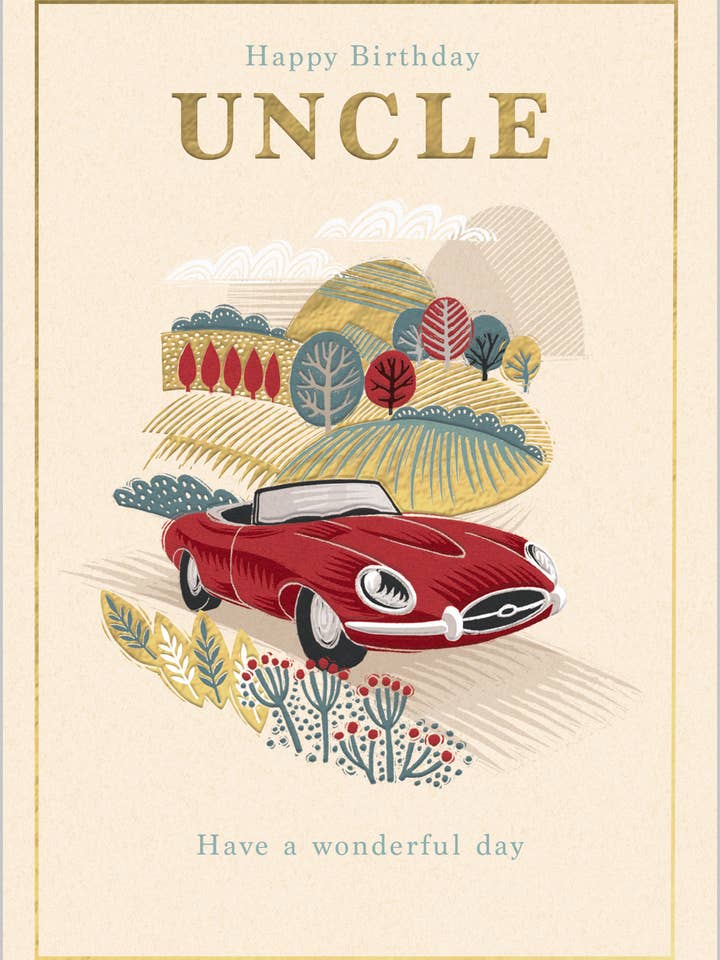 Auto Sportiva dello Zio per la vendita all'ingrosso da parte di Abacus Cards and Clare Maddicott Publications