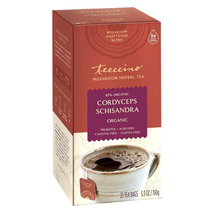 Cordyceps Schisandra Zimt-Beeren-Pilz-Kräutertee für den Großhandel von Teeccino