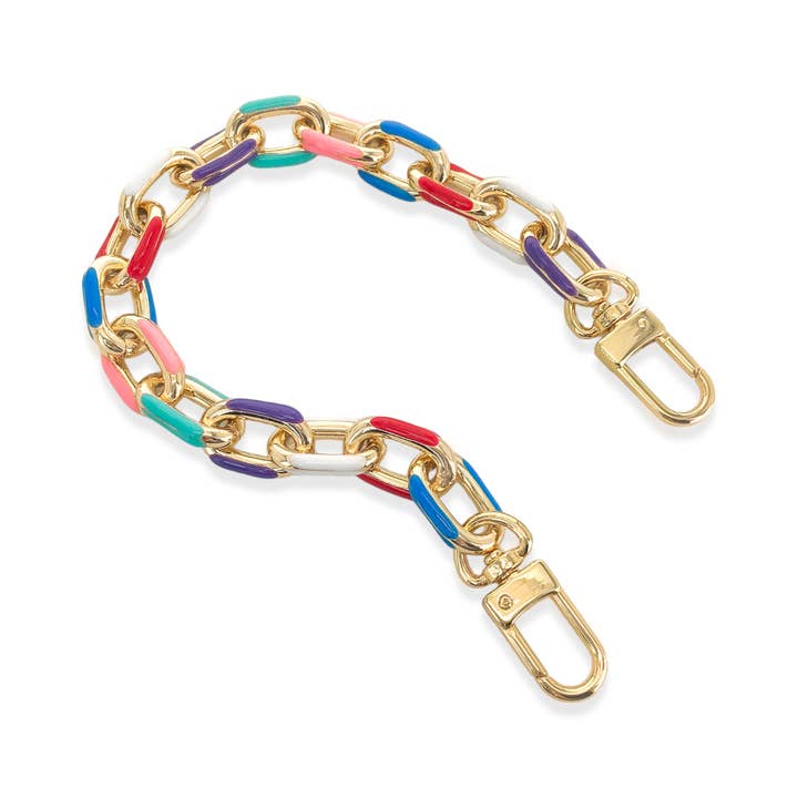 OMG Blings - Wholesale Phonecase Strap - APC07 - Multicolor Enamel Phone Chain