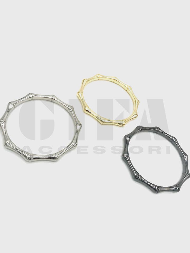 Bamboo model handles in zamak 8 cm for wholesale by Gifa Accessori