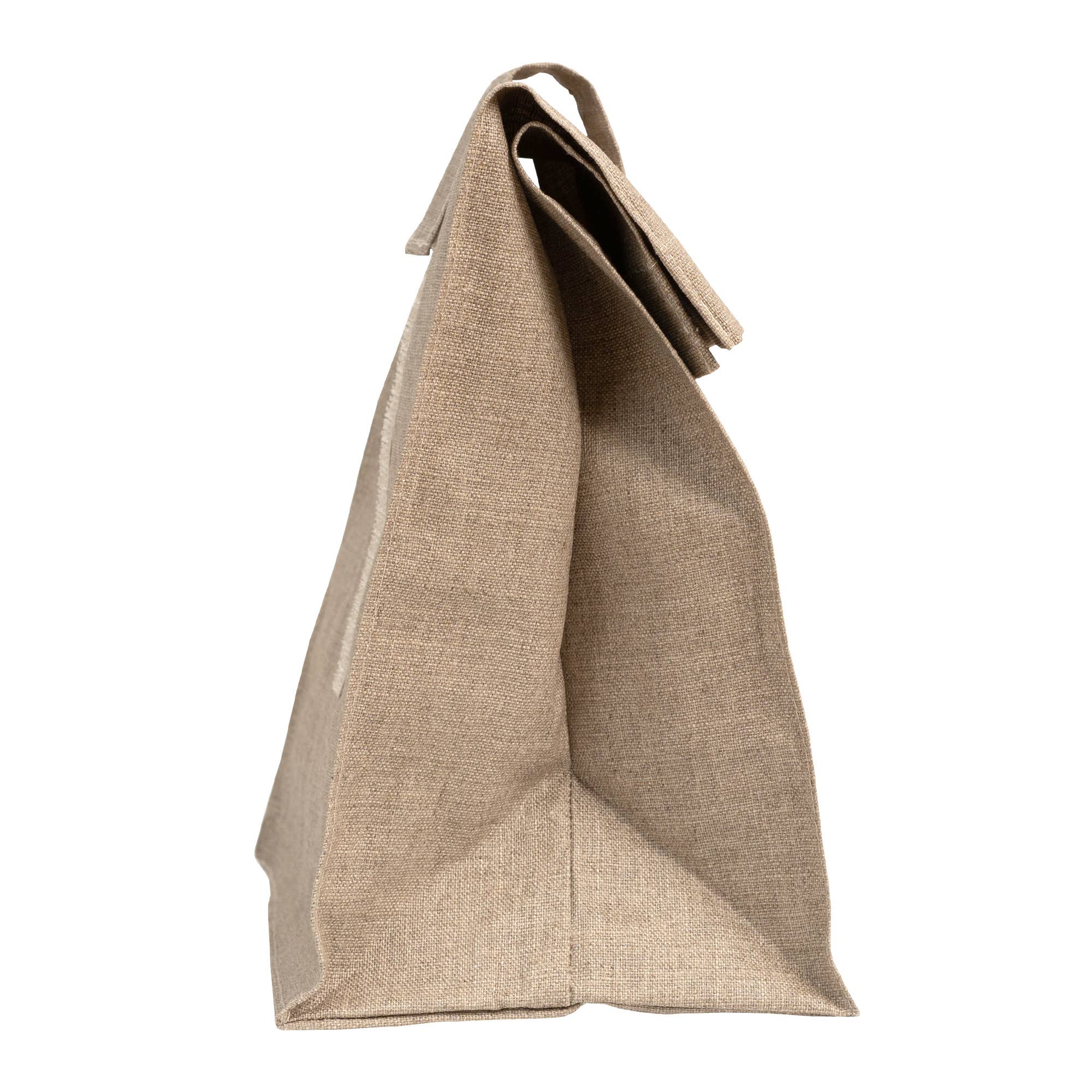 100% Reusable Waterproof Linen Lunch Bag Natural for wholesale on Faire1