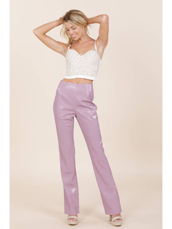 The Sang – Engroshandel Bukser - Dame – SP43080521 - BUKSER I IMITERET LÆDER29