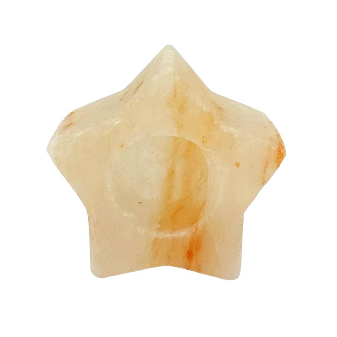 pirotta srl - Wholesale Salt Lamp - Himalayan Salt Star Tealight Holder 11x6 cm0