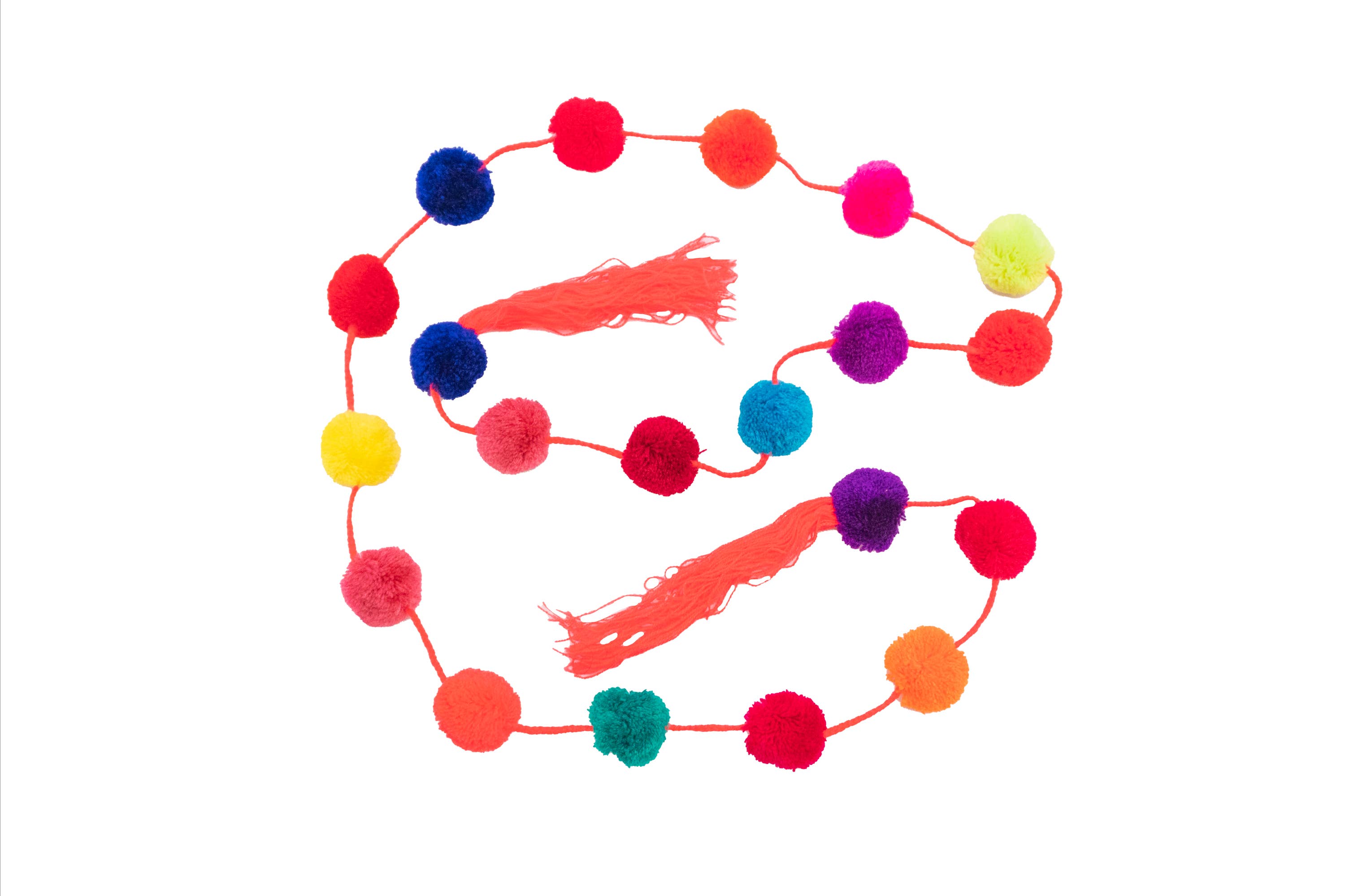 Bright Rainbow Pom Pom Garland Kit – Craftship