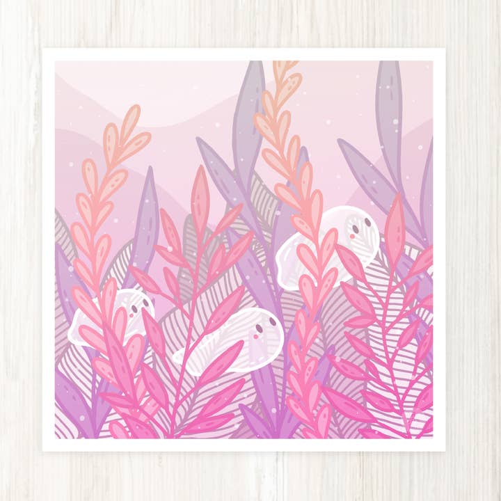 Lámina artística Garden Ghosts para venta al por mayor de Arcasian