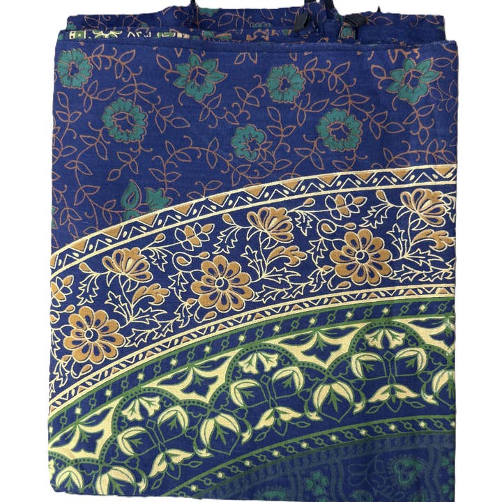 Lungta Imports - Wholesale Tapestry/Textile - Floral Mandala Tapestry Wall Decor Beach Throw 80X50 Inches13