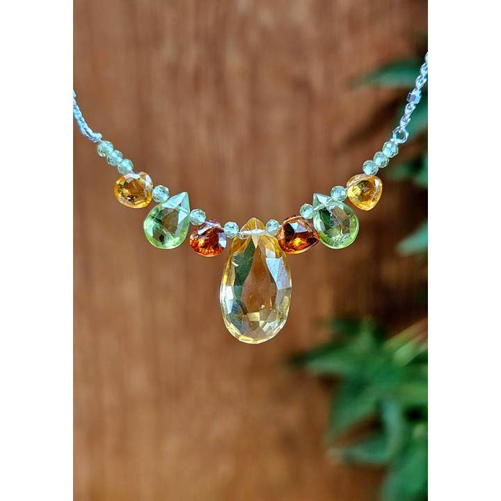 KRISTIN FORD Jewelry With Meaning - Wholesale Dangle Earrings - Citrine Ring Drop Earrings EBR38233