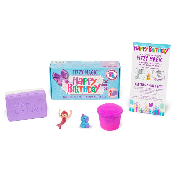 Unicorn Surprise Bath Bomb Birthday Box for wholesale by Purposeful Bliss - Fizzy Magic