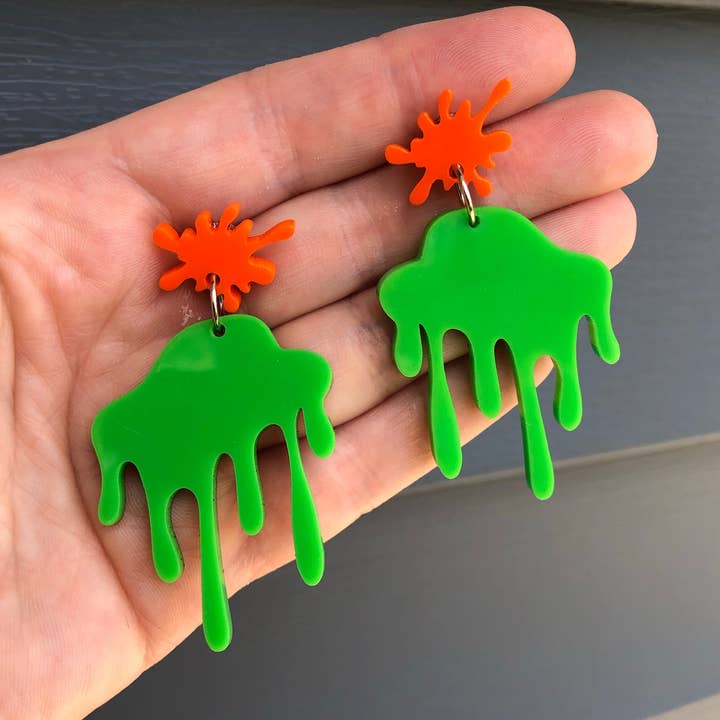 Orecchini pendenti Slime Time per la vendita all'ingrosso da parte di The Foxy Hipster