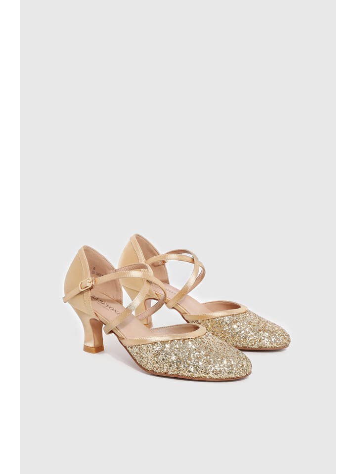 BABEYOND - Wholesale Low Heels - Women's - Closed Toe Flash Latin Dance Shoes6