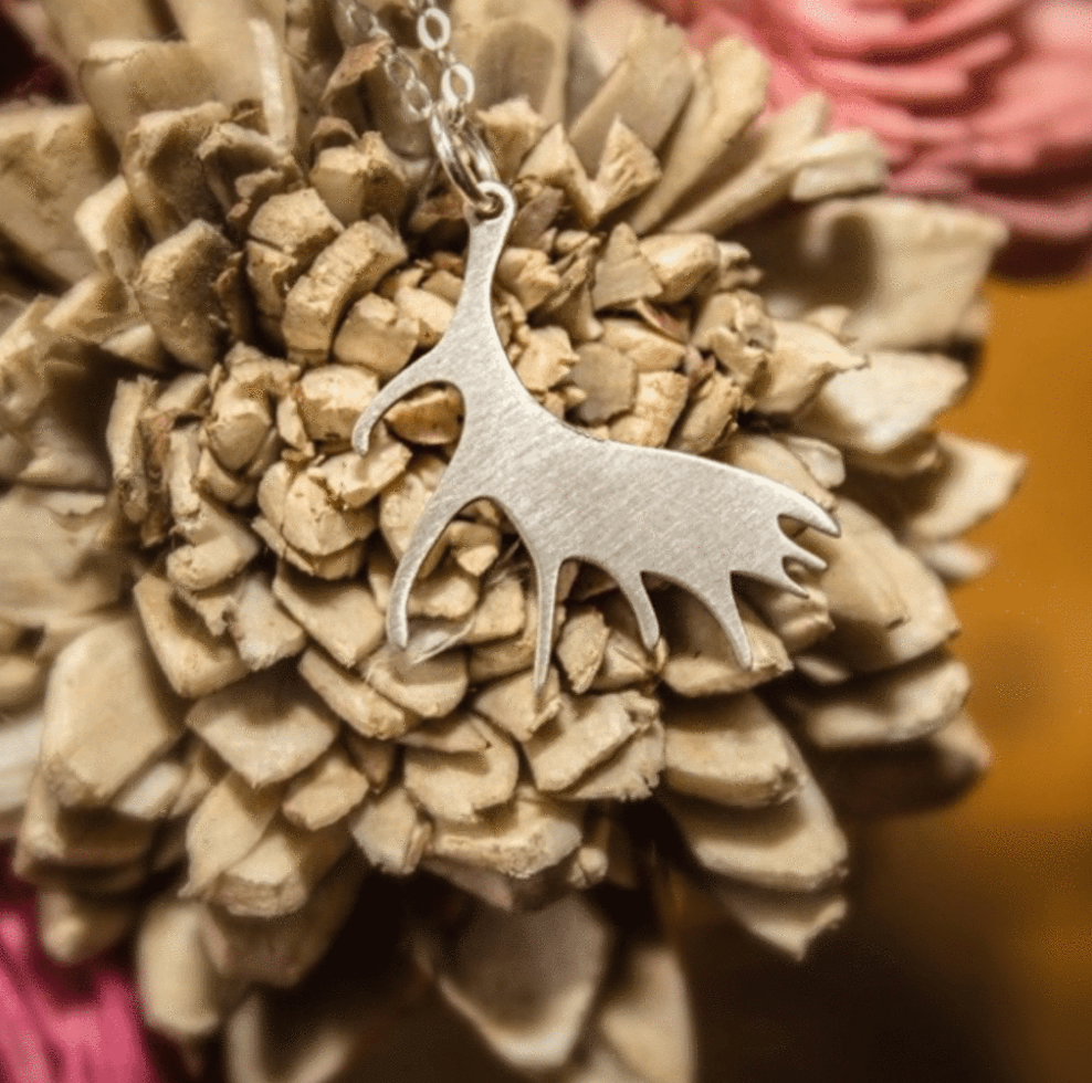 Gem Lounge Jewelry - Wholesale Pendant/Charm Necklace - Moose Antler Sterling Silver Necklace2