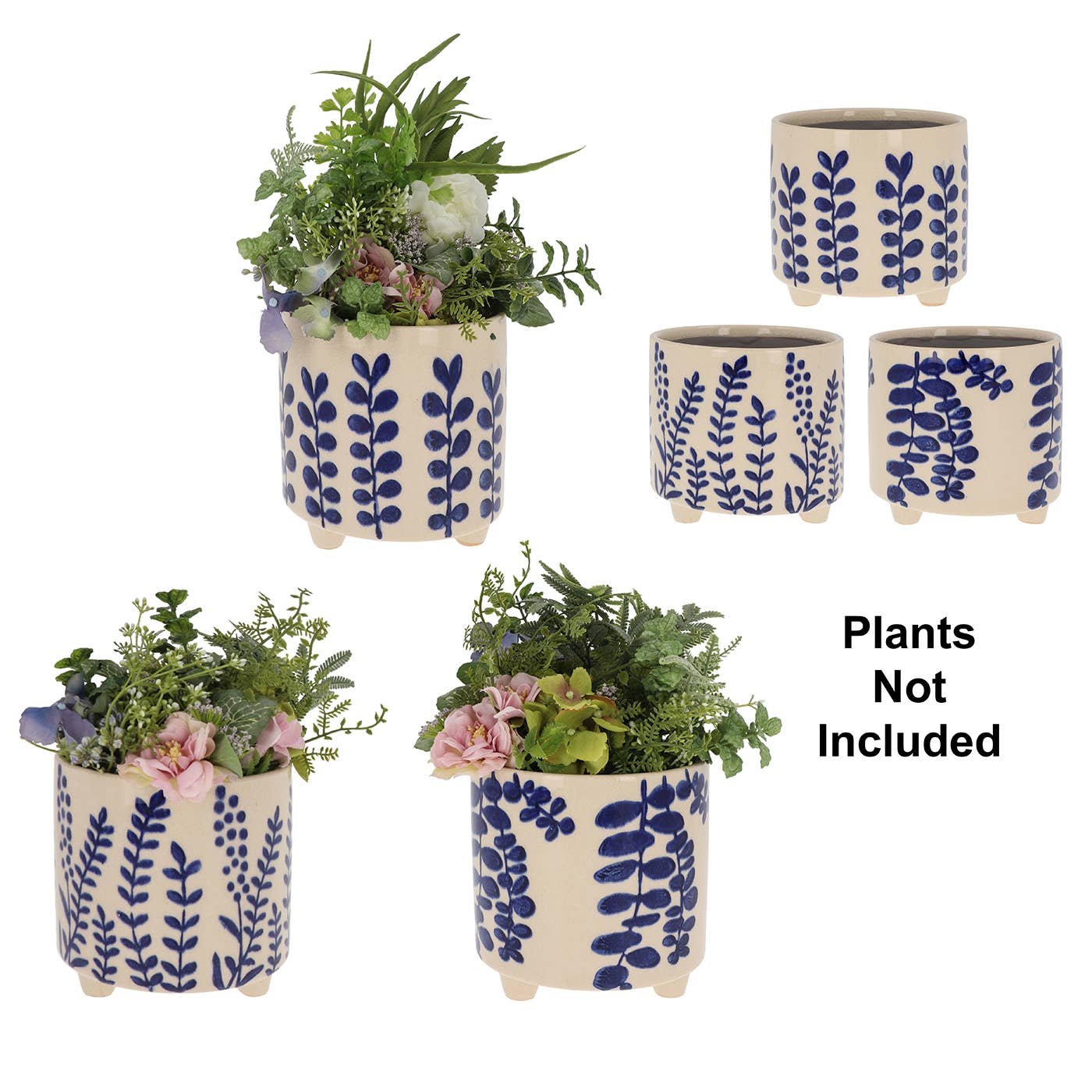 Joe Davies - Wholesale Plant Pot - Cobalt Planters With Feet vSml1
