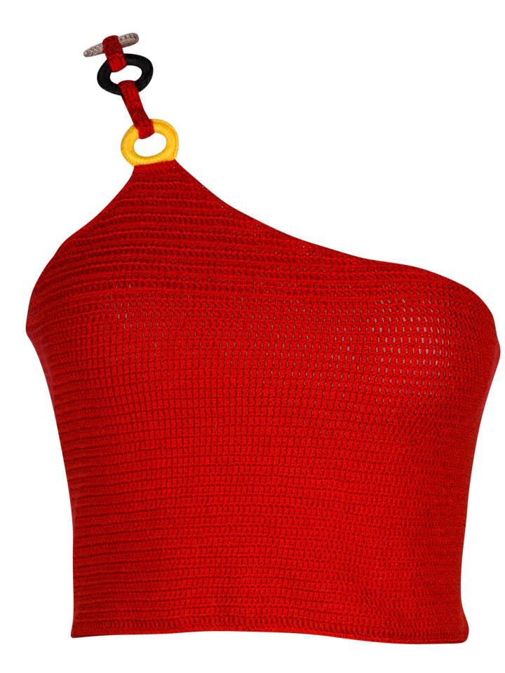 Jua Top Red för wholesale av PIPIKINI Beachwear