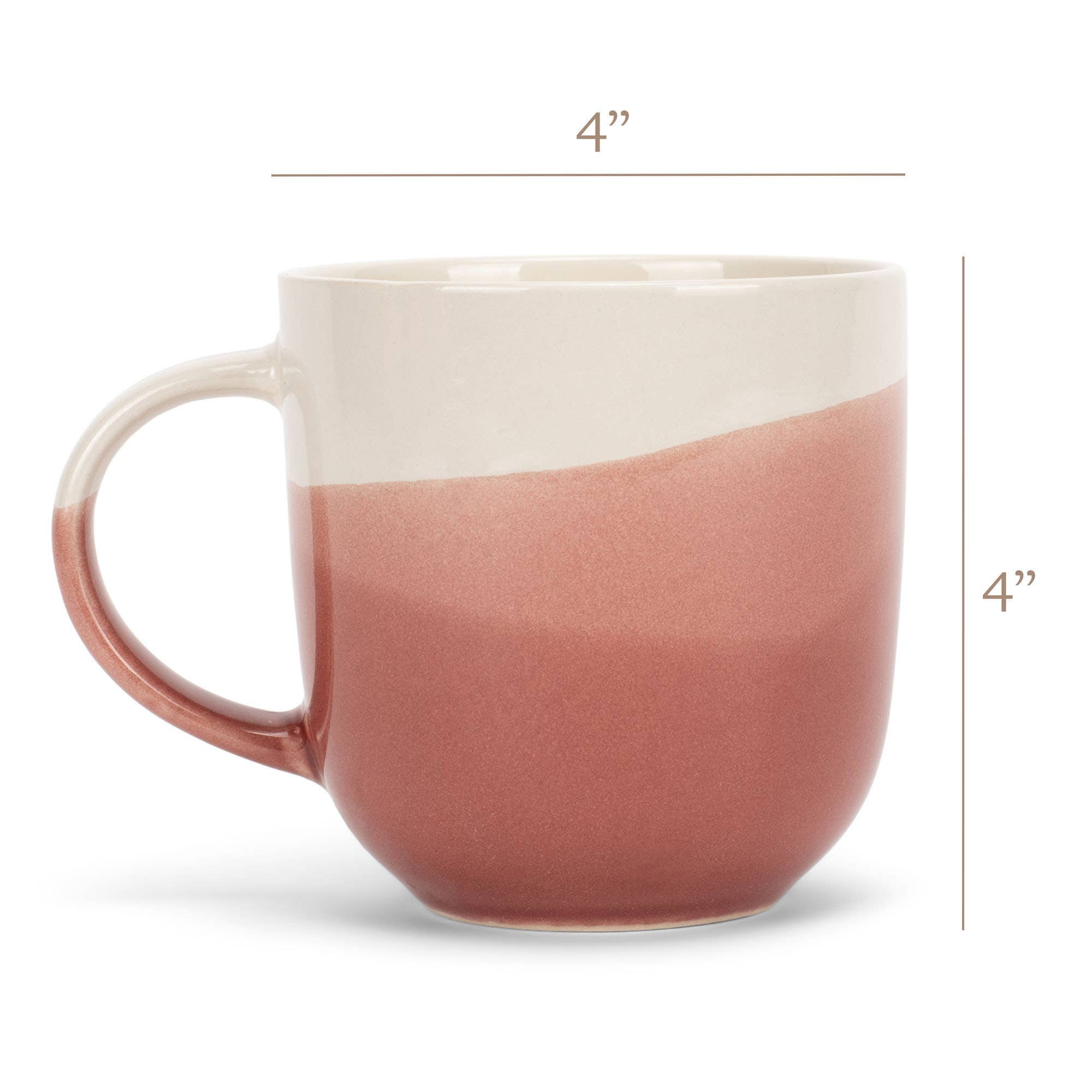 EAST AVENUE - Wholesale Coffee Mug - Mug 4-Pk Triple Dipped Red 14 ounce Ceramic PRICE IS PER MUG4