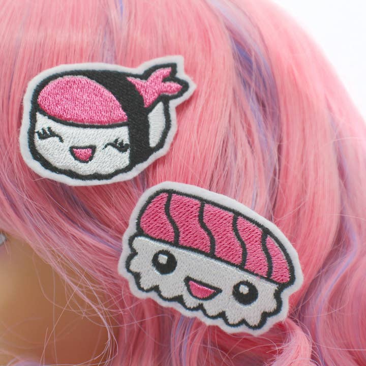 Kawaii Hair Candy - Wholesale Hair Clip - Women's - Kawaii Sushi Hair Clips Set1