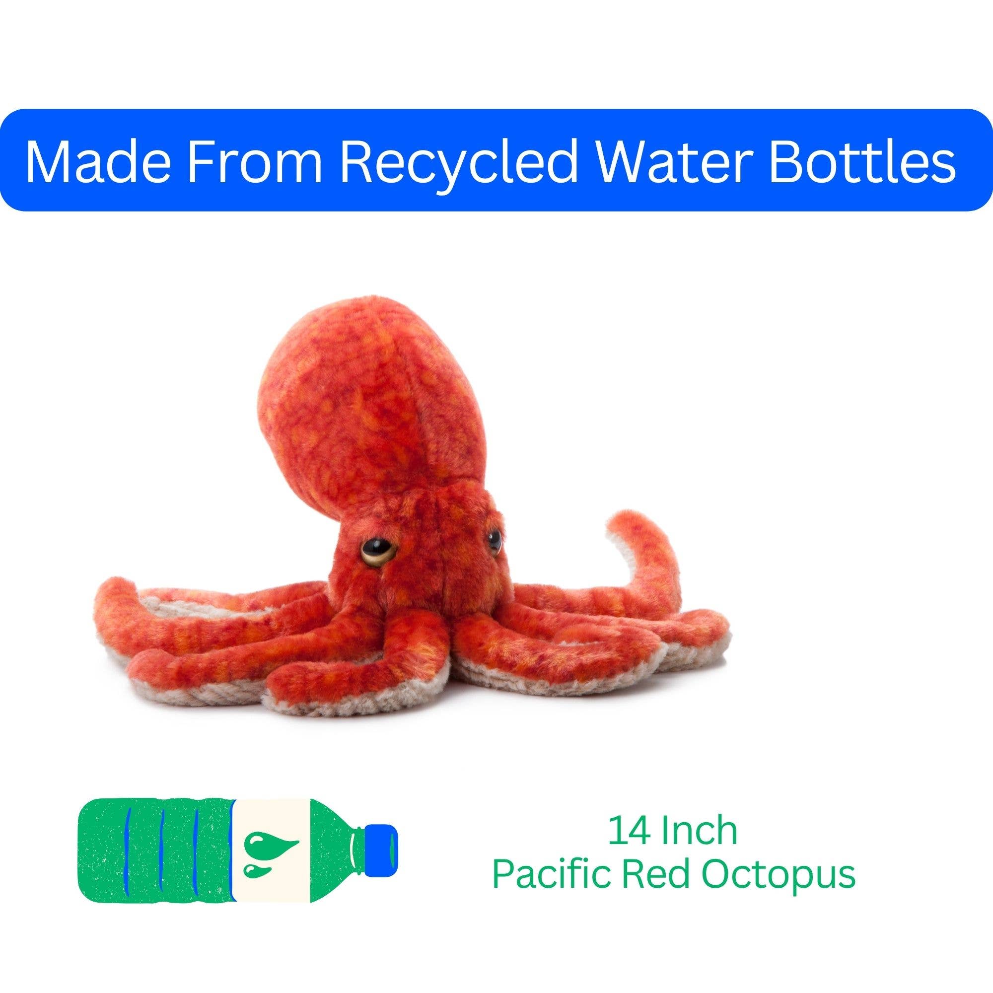 The Petting Zoo - Wholesale Stuffed/Plush Toy - Kids & Baby - 14" (35cm) Pacific Red Octopus Sea Life2