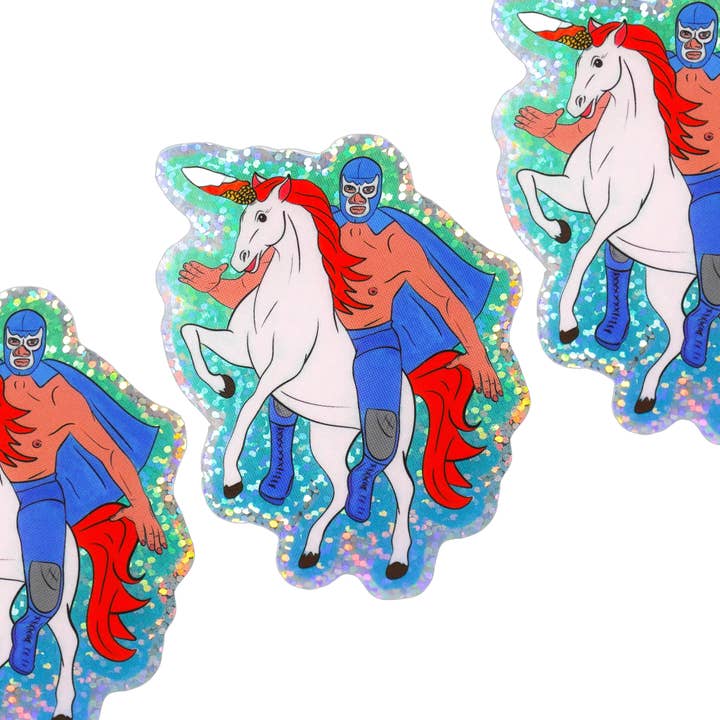 Autocollant Mystical Luchador de 3 pouces pour la vente par PARTIMEWORKS