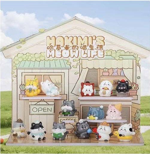 BCmini - Wholesale Decorative Figurine - 71019 KITTEN HAKIMI'S MEOW LIFE CAT FIGURINE BLIND BOX-1214