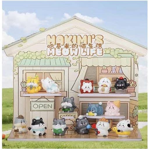 BCmini - Wholesale Decorative Figurine - 71019 KITTEN HAKIMI'S MEOW LIFE CAT FIGURINE BLIND BOX-1214
