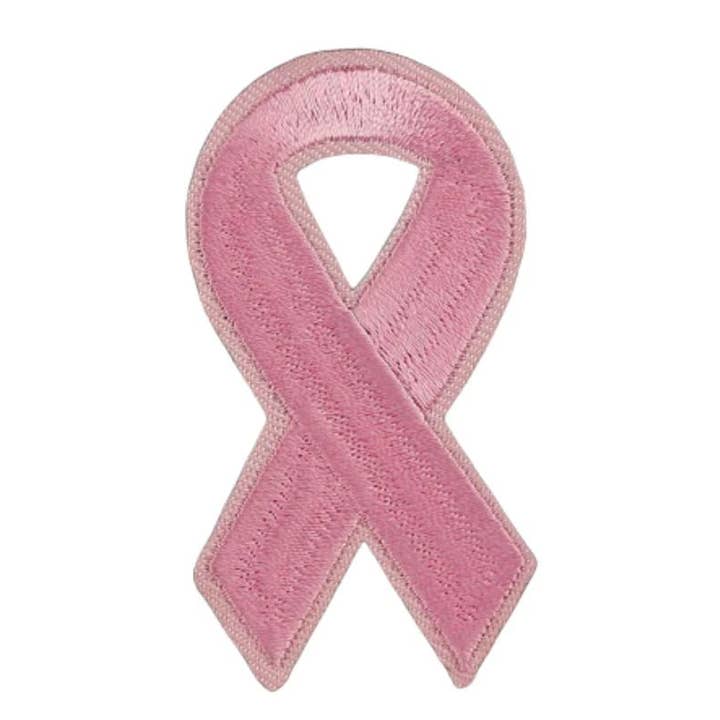 Pink Ribbon Breast Cancer Awareness Sew-On/Iron-On Patches for wholesale by The Awareness Company
