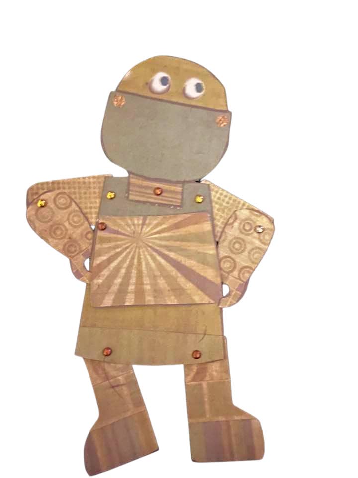 Robot Greeting - Articulated Paper Doll Kit for wholesale by Shannon Marie Makes