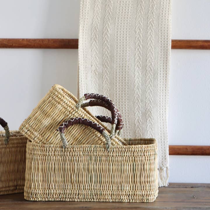 Gran Wholesale - Wholesale Basket - Market Reed Storage & Leather Baskets Shopping Bag2