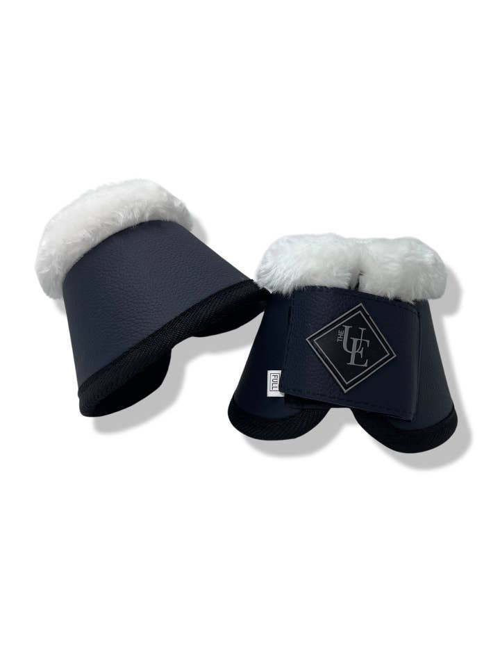 Botas Navy Blue con forro de vellón para protección sobre el casco para venta al por mayor de The Urbany Equine