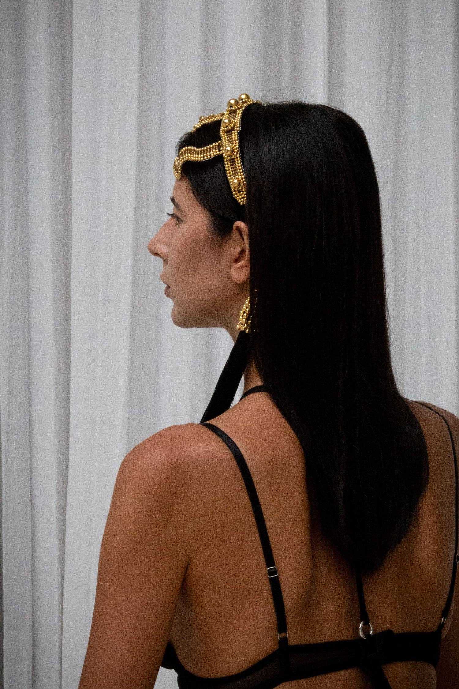 OBJECT & DAWN – wholesale Fashion headband – women's – Khutulun Modular Headband - 3 Color Variants17