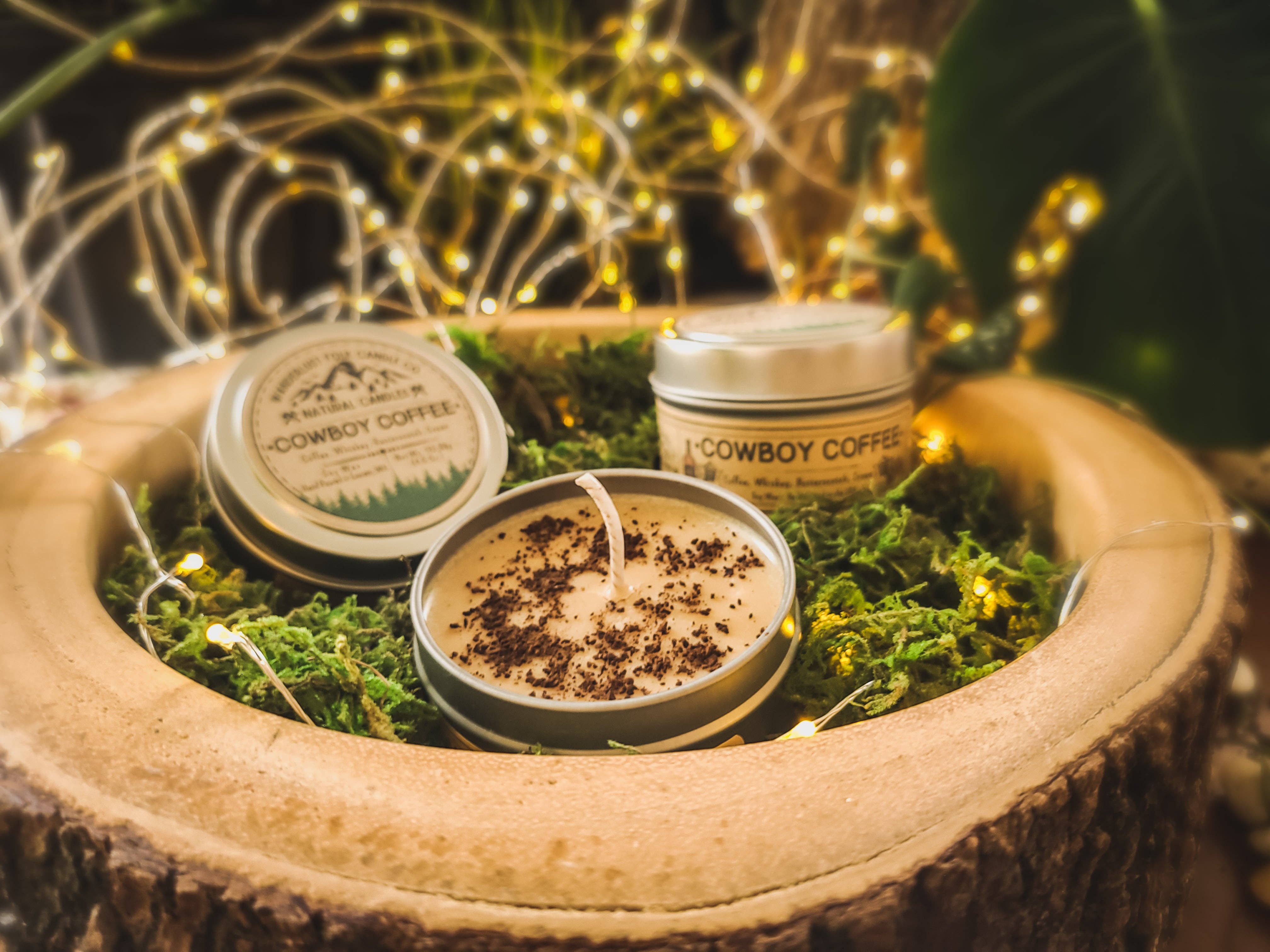 Wanderlust Folk - Vente Bougie en bocal - Bougie Cowboy Coffee en cire de soja 100 % fabriquée aux USA5